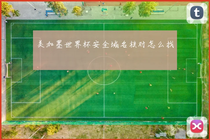 美加墨世界杯安全域名核对怎么找